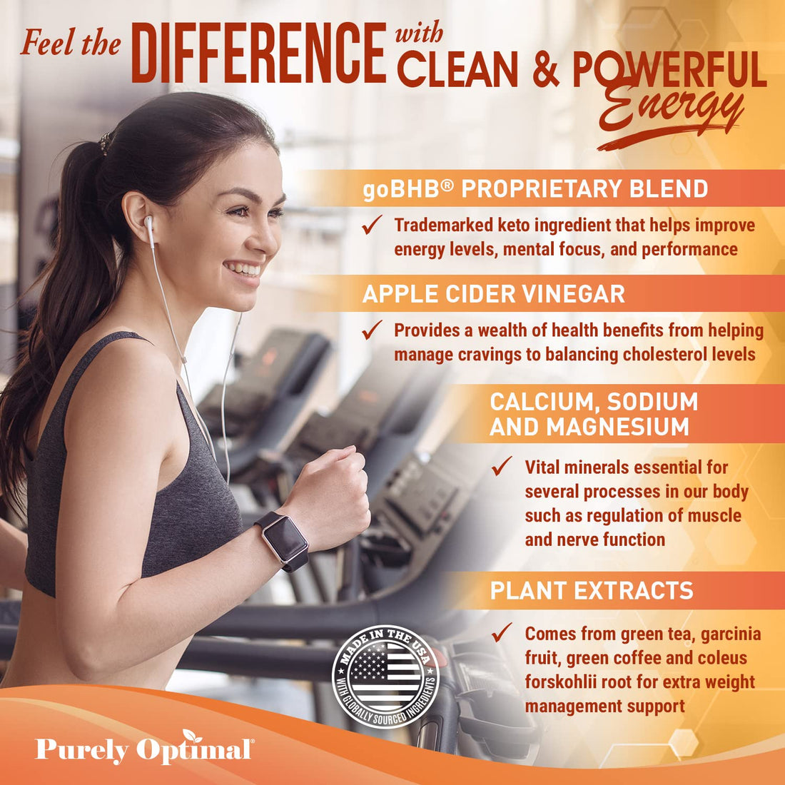 Purely Optimal Premium Keto+Apple Cider Vinegar Pills - Promote Ketosis, Boost Energy Purely Optimal buy supplements canada