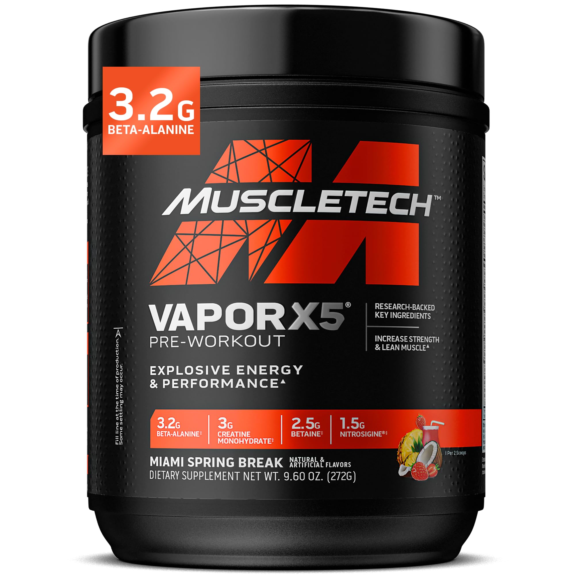 MuscleTech Pre-Workout Powder, Vapor X5 - Sports Nutrition Muscle Building Supplements for Women & Men - Intense Muscle Pump Energy Powder Drink Mix MuscleTech buy supplements canada
