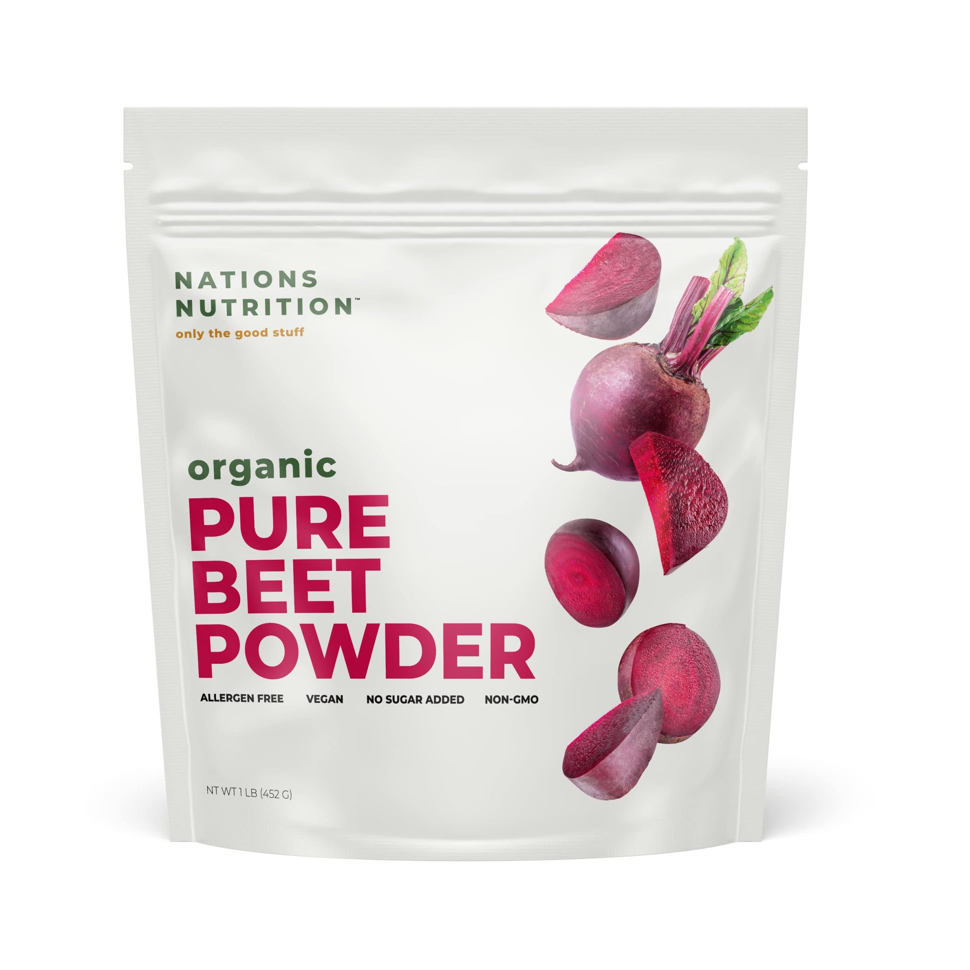 Nations Nutrition Pure Beet Root Powder Organic - Nitric Oxide Circulation Superfood Nations Nutrition buy supplements canada