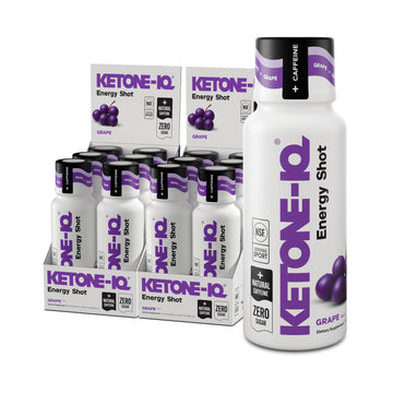Ketone-IQ Caffeine Performance Energy Shots – Clean Energy for Focus & Endurance, 5g Ketones, 100mg Green Tea Caffeine, B Vitamins, 12 Pack (Grape) Ketone-IQ buy supplements canada