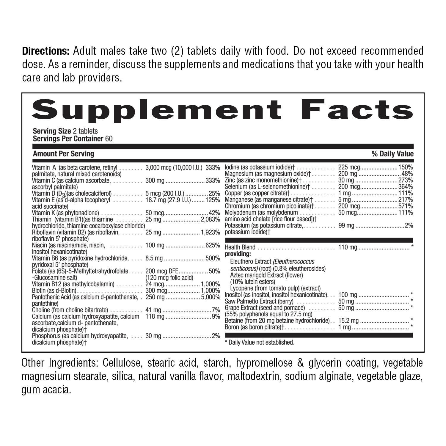 Country Life Max for Men Multivitamin: Iron-Free, Gluten Free, Saw Palmetto, Lycopene, Daily Support for Energy, Heart & Men's Health,120 Vegetarian Tablets Country Life buy supplements canada