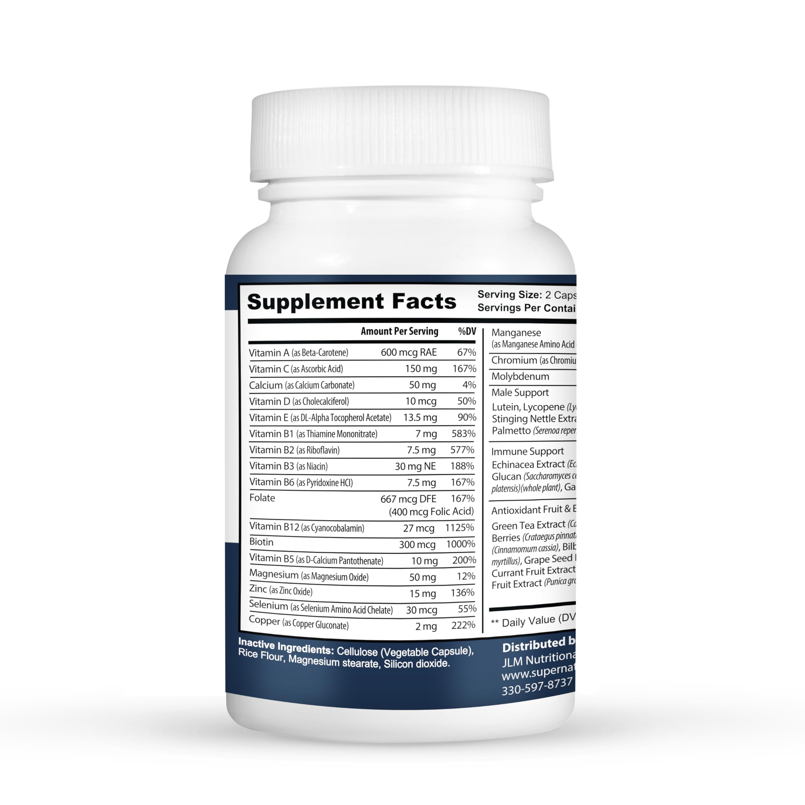 Super Naturals Men's Daily Multivitamin Energy Enhancer and Immune System Support for Men (60 Capsules, 30 Day Supply) JLM NUTRITIONALS buy supplements canada