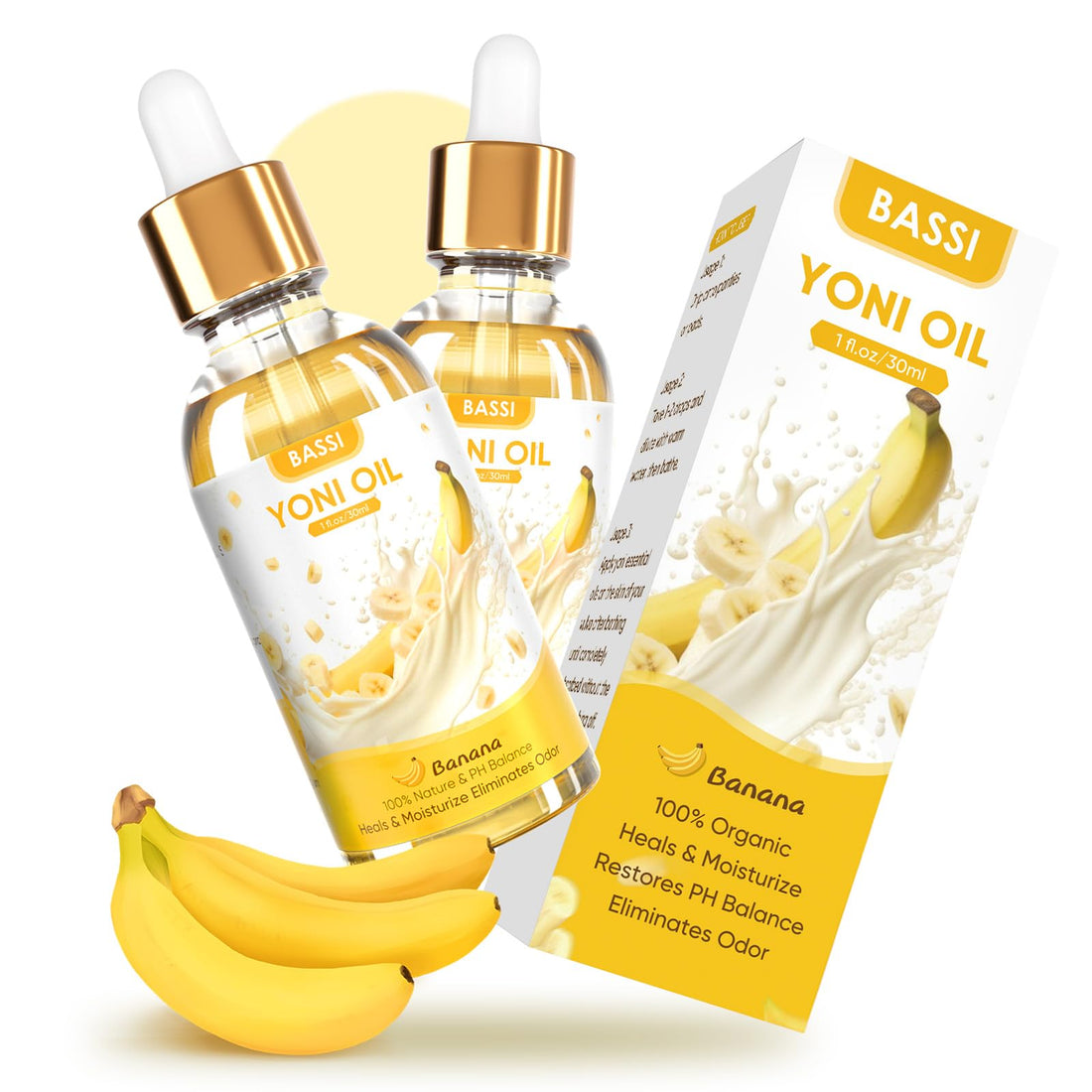 2PCS Yoni Oil Organic Feminine Oil Vaginal Moisturizer - Ph Balance for Women - Feminine Deodorant BASSI buy supplements canada