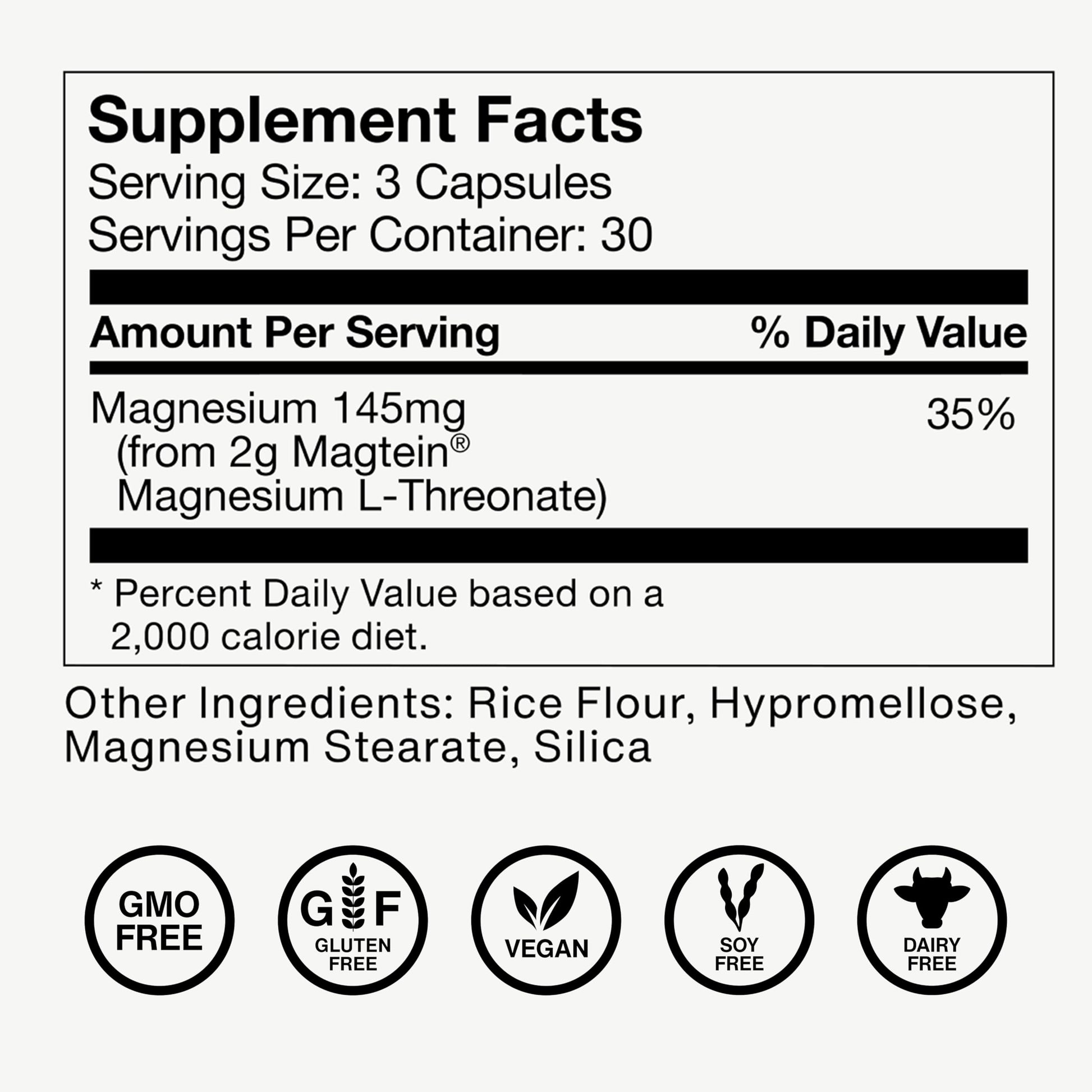 Momentous Magtein Magnesium L-Threonate - Brain & Rest Support Supplement - Boosts Cognitive Function & Sleep Quality Momentous buy supplements canada