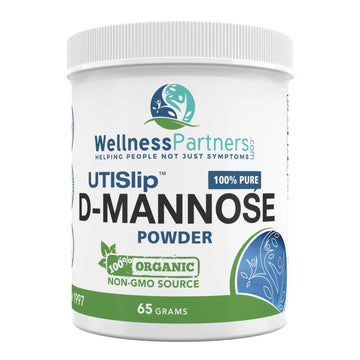 Now New UTI-Slip D Mannose Non GMO Organic Source Powder 65g jar WellnessPartners buy supplements canada