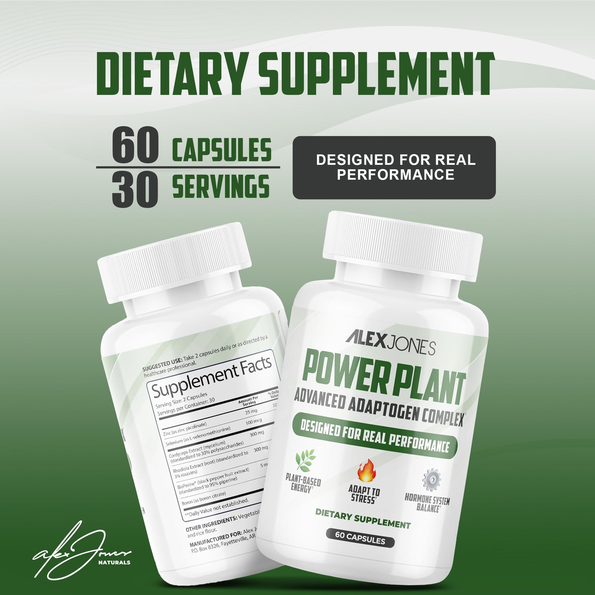 Adaptogenic Mushrooms with Cordyceps & Rhodiola – Daily Blend with Zinc, Selenium & Boron –Vegan Mushroom Capsules Supplement for Active Lifestyles – No Fillers or Additives – 60 Count Alex Jones Naturals buy supplements canada