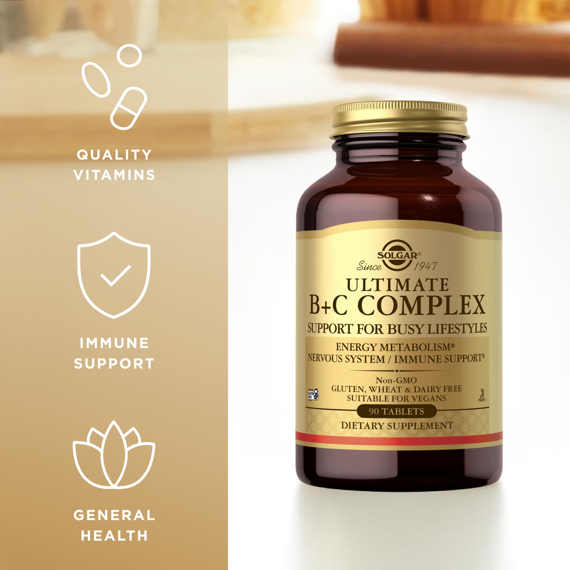 Solgar Ultimate B+C Complex Stress Formula 90 Tablets (Pack of 2) Solgar buy supplements canada