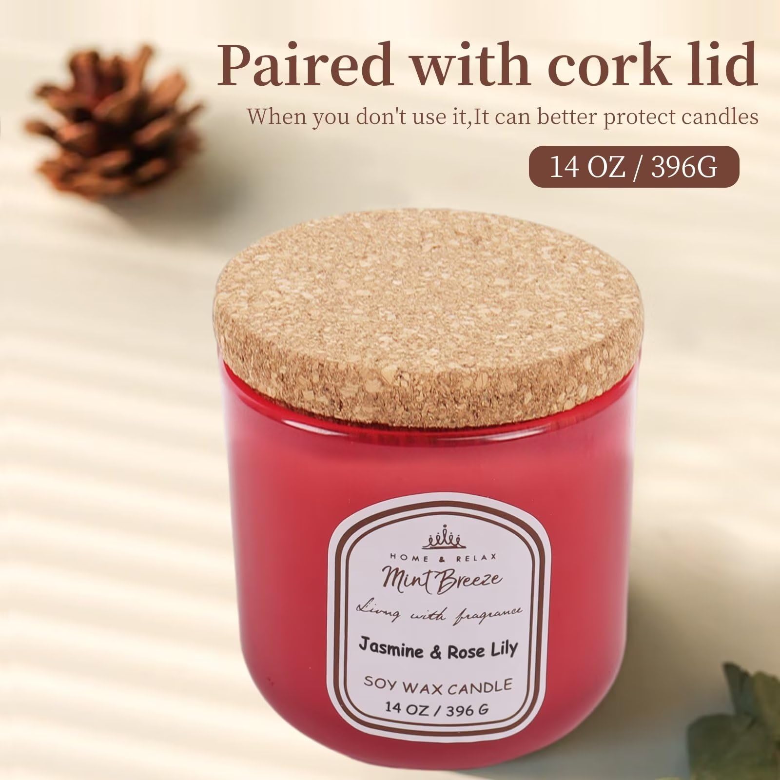 HOME & RELAX 14oz Scented Soy Wax Candle,Big Candle, More Than 80 Hours Long Lasting Burning time HOME & RELAX buy supplements canada