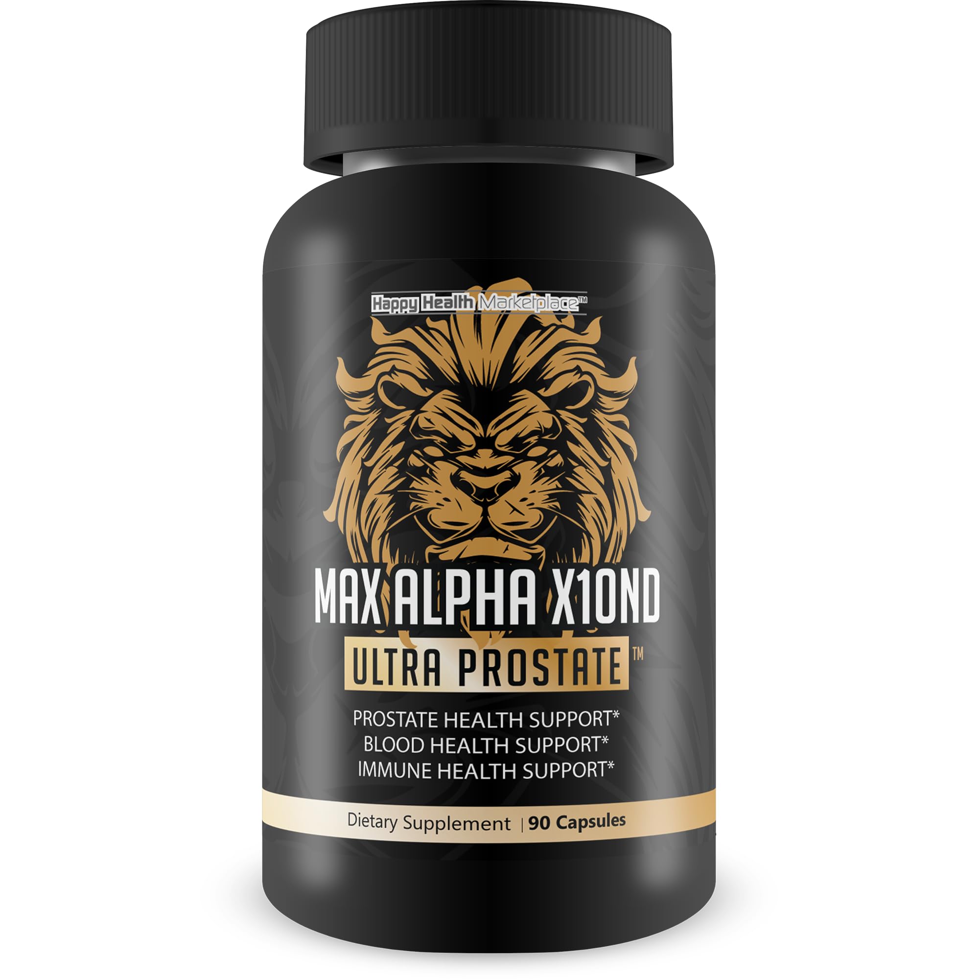 Max Alpha X10ND Ultra Prostate - T Prostate Support for Men - Promote Energy & Endurance - Blood Flow Support for Prostate Health with Vitamin D, Ginseng, Green Tea, & Zinc - Immune Support Benefits Happy Health Marketplace buy supplements canada