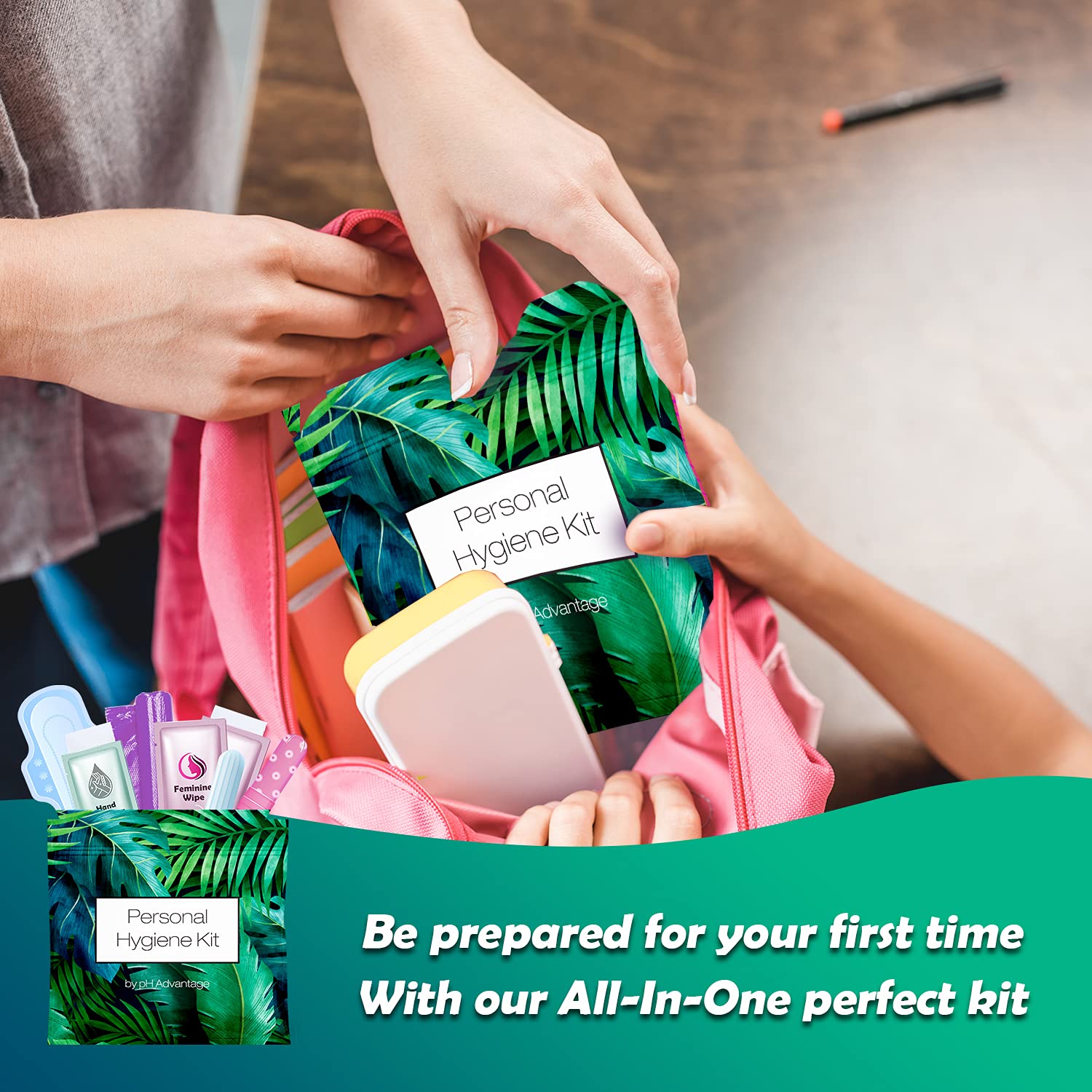 Menstrual Kit All-in-One | Convenience on The Go | Single Period Kit Pack for Travelling, Tweens pH Advantage buy supplements canada