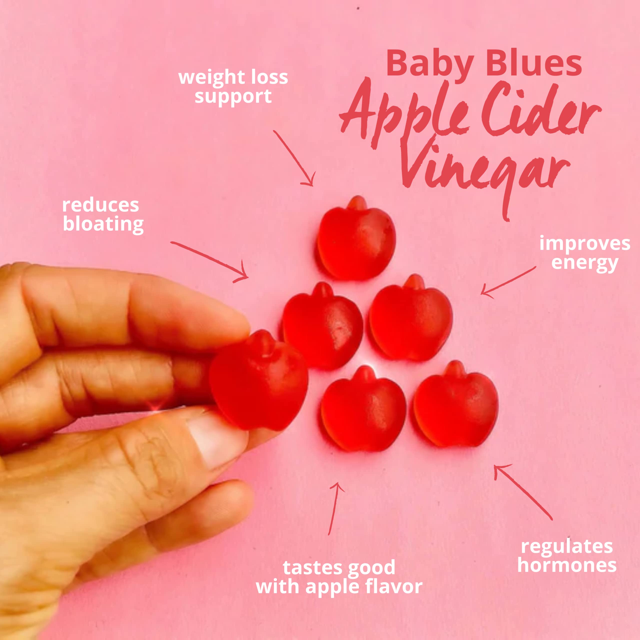 Baby Blues Apple Cider Vinegar Gummies - Vegan, Non-GMO & Gluten-Free, Postpartum Dietary Supplement Baby Blues buy supplements canada