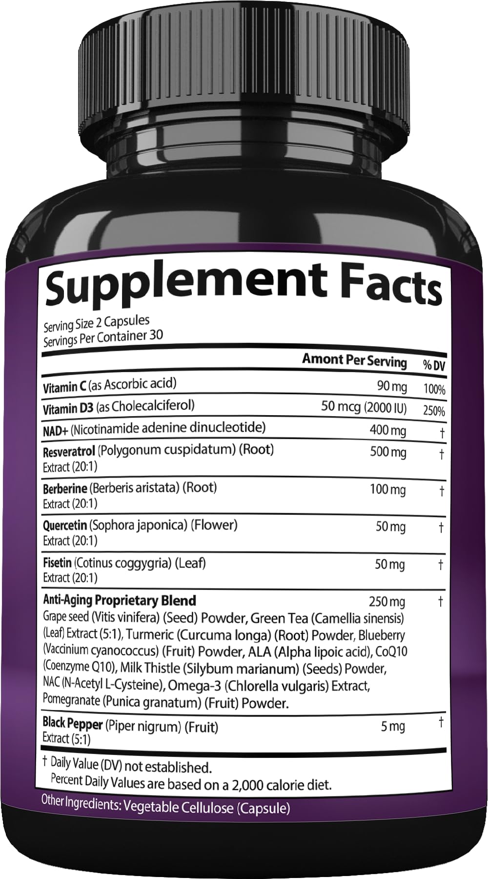 NAD Resveratrol Supplement with Berberine, Quercetin, CoQ10. Anti-Aging Formula for Women & Men. Liposomal NAD Plus, NAD+ Booster, Pure Organic Vitamin, USA StrongVit buy supplements canada