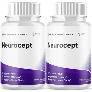 (2 Pack) Neurocept Capsules, Official Neurocept Brain Supplement Pills with All Natural Ingredients, Advanced Formula Support Pills with Max Strength Premium Vitamins for Women & Men (120 Capsules) Syvor buy supplements canada