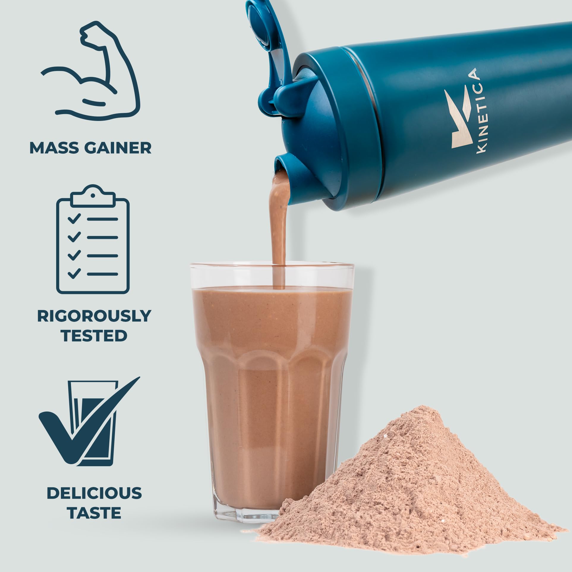 Kinetica OatGain Weight Gainer 600+ Calories & 47g Protein per Serving, 2.4 kg Kinetica buy supplements canada