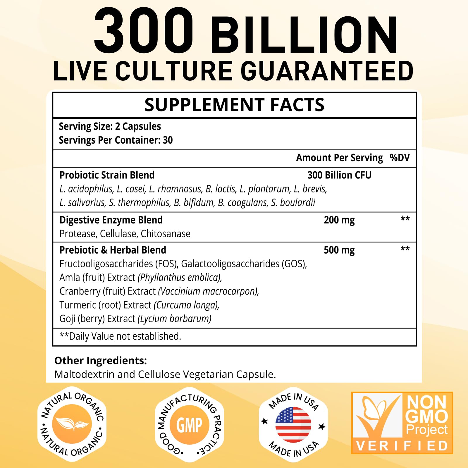 Probiotics for Women & Men, 300 Billion CFU 11 Strains, Probiotic with Organic Herbal GOGOSATIS buy supplements canada