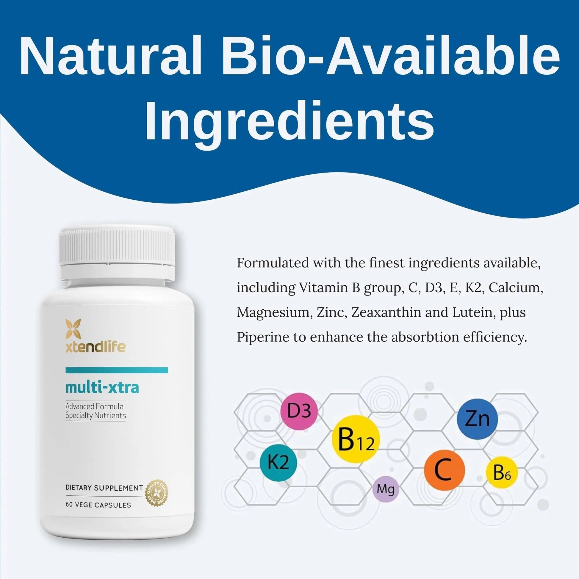 Xtendlife Multi-Xtra Multivitamin for Immune, Heart & Energy Support - 40+ Bioavailable Vitamins, Minerals, Antioxidants & Herbs Xtendlife buy supplements canada