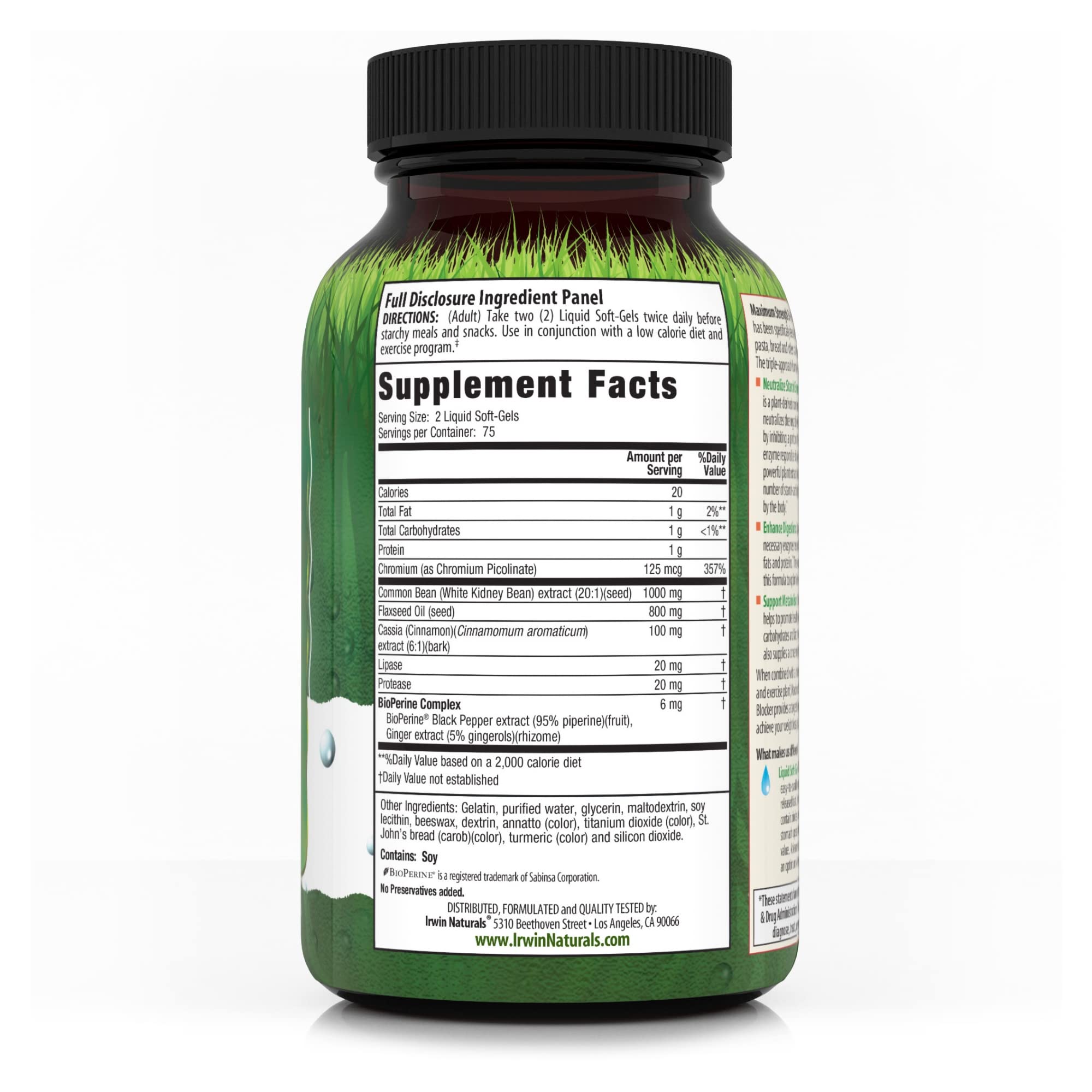 Irwin Naturals Maximum Strength 3-in-1 Carb Blocker - Neutralize Carbohydrates Irwin Naturals buy supplements canada