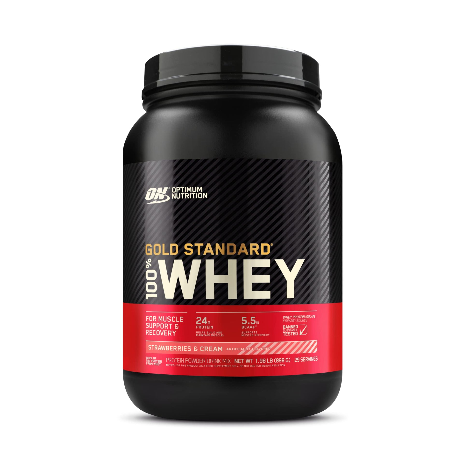 Optimum Nutrition Gold Standard 100% Whey Protein Powder, Strawberries & Cream Optimum Nutrition buy supplements canada
