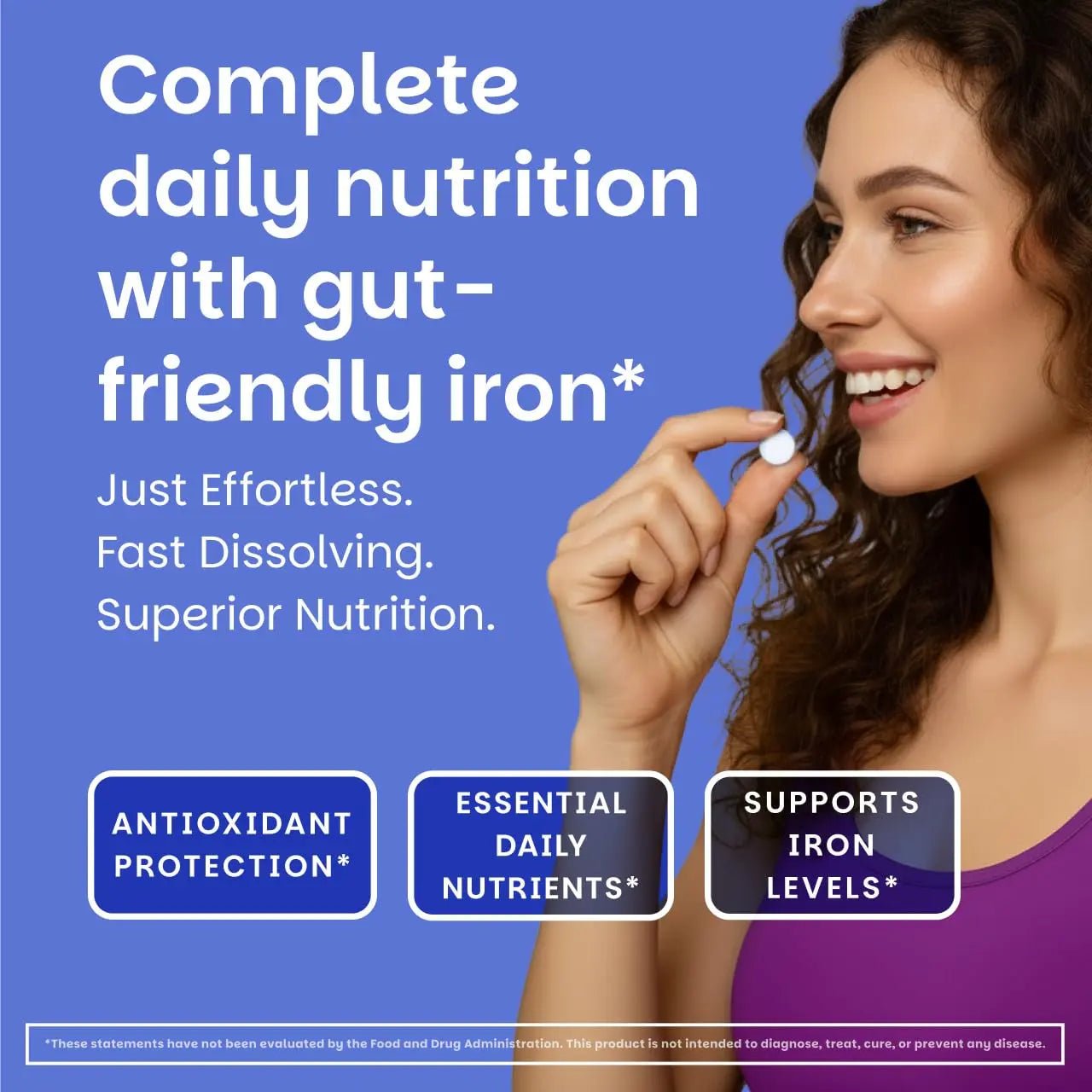 EZ Melts Multivitamin + Iron - Daily Multivitamin for Women & Men - Supports Healthy Energy Levels & Antioxidant Protection EZ Melts buy supplements canada