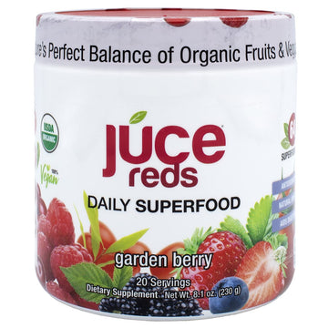 JUCE Reds Organic Superfood Powder - Garden Berry Flavor | Fruit and Veggie Powder Terra Kai Organics buy supplements canada