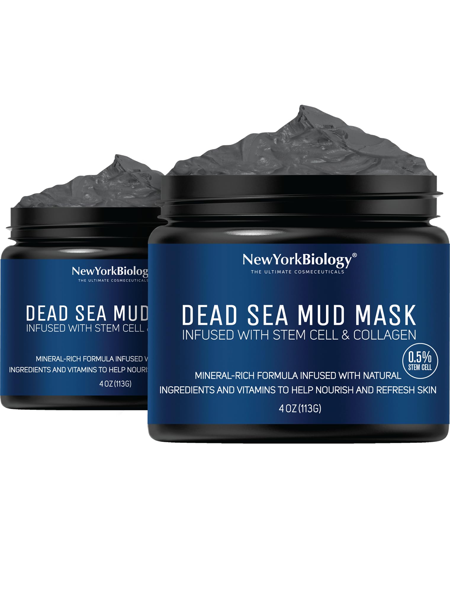 New York Biology Dead Sea Mud Mask for Face, Body | with Stem Cell and Collagen | Spa Quality Pore Refiner for Oily Skin NEW YORK BIOLOGY THE ULTIMATE COSMECEUTICALS buy supplements canada