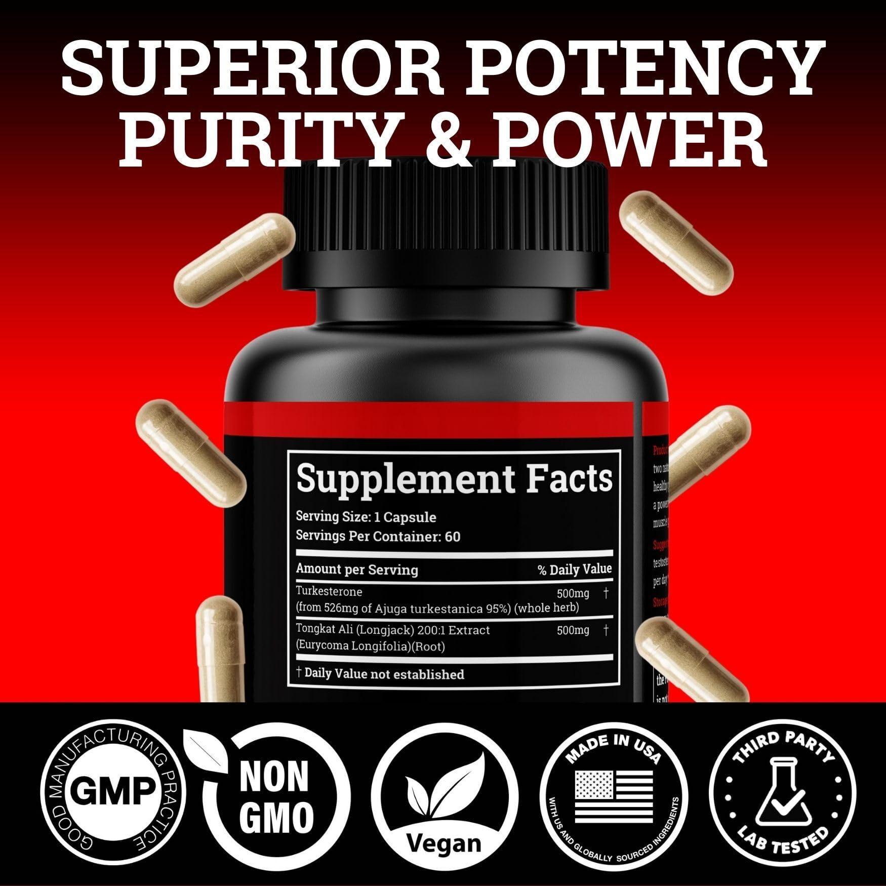 Black Forest Turkesterone Tongkat Ali Supplement 1000mg per Serving (Max Purity 95%) Turkesterone Supplement for Men (Tongkat Ali for Men Longjack 200:1) Similar to Tongkat Ali Fadogia Agrestis Black Forest buy supplements canada