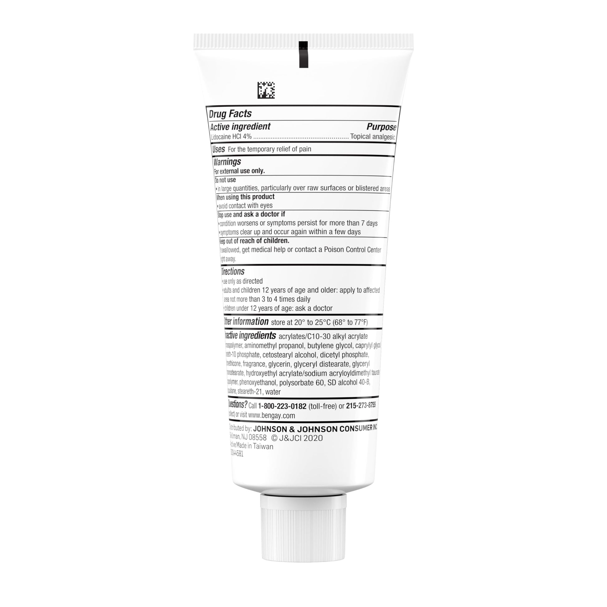 Bengay Lidocaine Pain Relief Cream, Maximum Strength OTC, Non-Greasy Topical Analgesic with 4% Lidocaine to Desensitize Nerves, Numbing Cream with a Soothing Jasmine Scent, 3 oz Bengay buy supplements canada