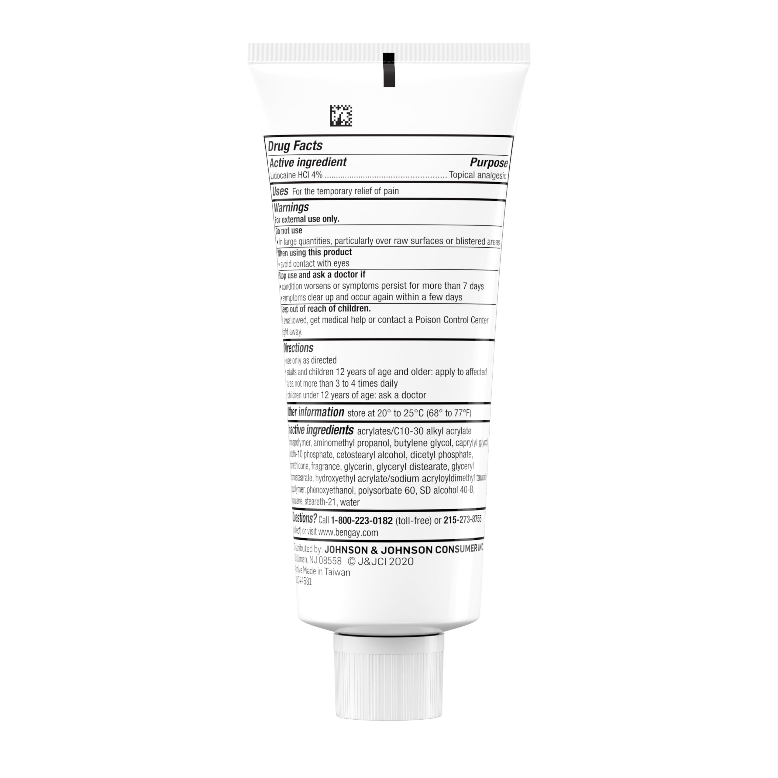Bengay Lidocaine Pain Relief Cream, Maximum Strength OTC, Non-Greasy Topical Analgesic with 4% Lidocaine to Desensitize Nerves, Numbing Cream with a Soothing Jasmine Scent, 3 oz Bengay buy supplements canada