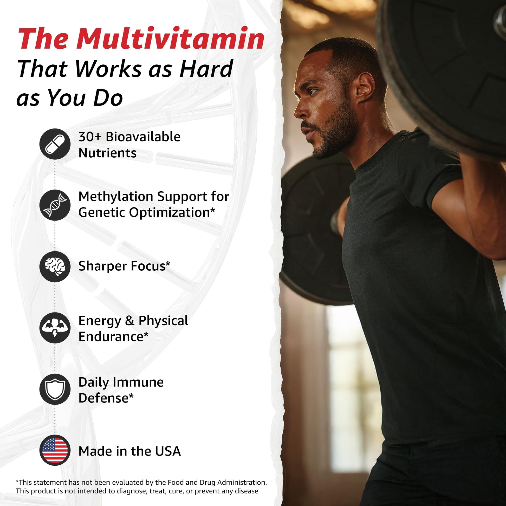 10X Health Optimize Methylated Multivitamin for Men - 90 Capsules, 34 in 1 Formula with 800 mcg of Vitamin B12, 5-MTHF, NAC 10X Health System buy supplements canada