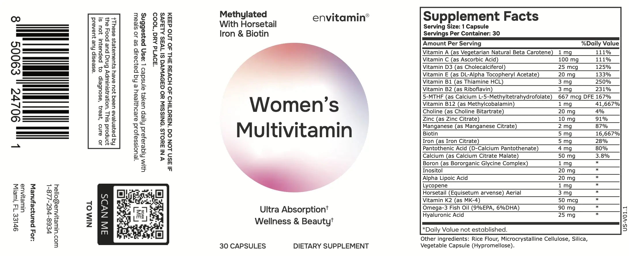 envitamin Women's Multivitamin and Ultimate Multivitamin Bundle (2 Products) envitamin buy supplements canada