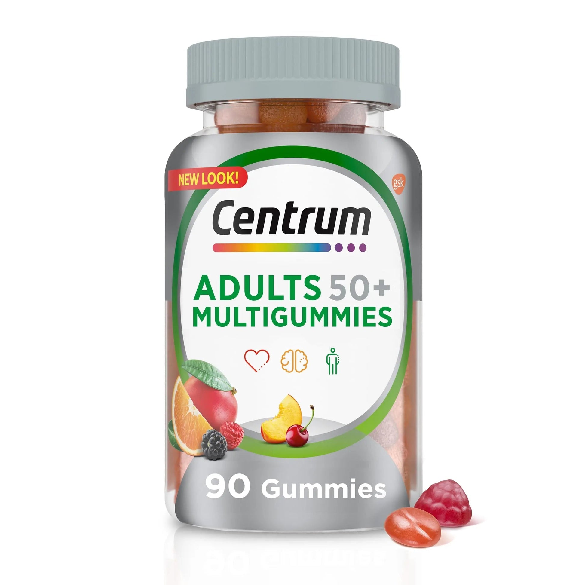 Centrum MultiGummies Gummy Multivitamin for Adults 50 Plus, Multivitamin/Multimineral Supplement with Calcium Centrum buy supplements canada
