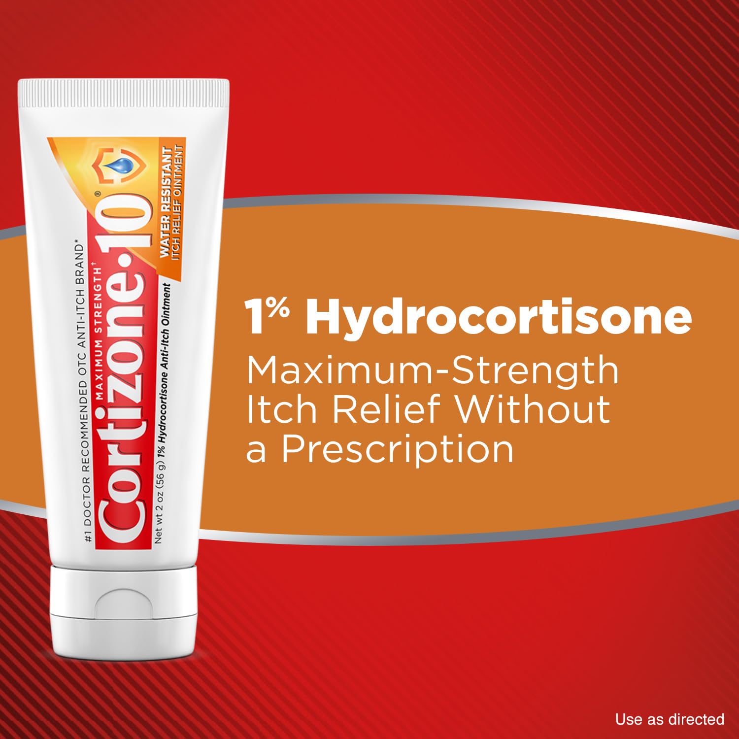 Cortizone-10 Maximum Strength Water Resistant Itch Relief Ointment, 1% Hydrocortisone, Fast-Acting, Anti-Itch Cream for Bug Bites, Rash, Eczema, Psoriasis, Poison Ivy, Oak, Sumac & More, 2 oz Cortizone 10 buy supplements canada