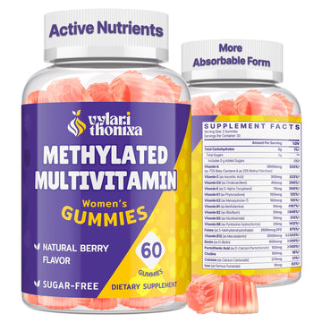 Vylarithonixa Methylated Multivitamin Gummies for Women – MTHFR Supplement Contains Methylfolate, Methylated B12, TMG & Vitamins A C E K – Energy, Immune & Skin Support Vylarithonixa buy supplements canada