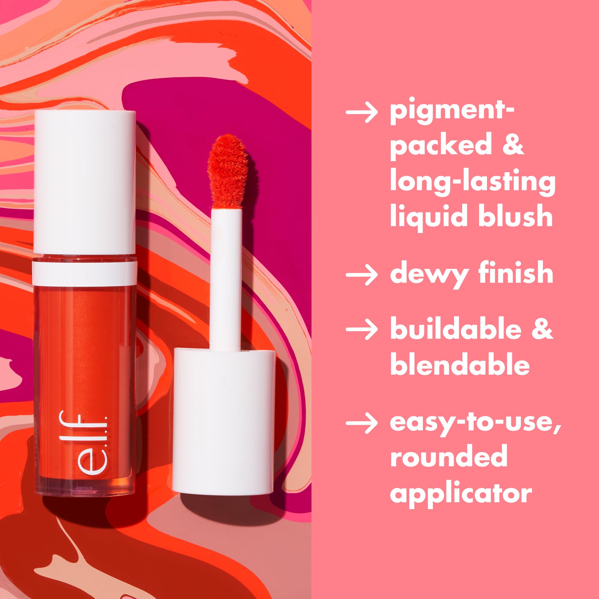 e.l.f. Camo Liquid Blush, Long-lasting Liquid Blush For High-pigment Color, Creates A Soft, Dewy Finish, Vegan & Cruelty-free, Cheeky Lychee e.l.f. buy supplements canada