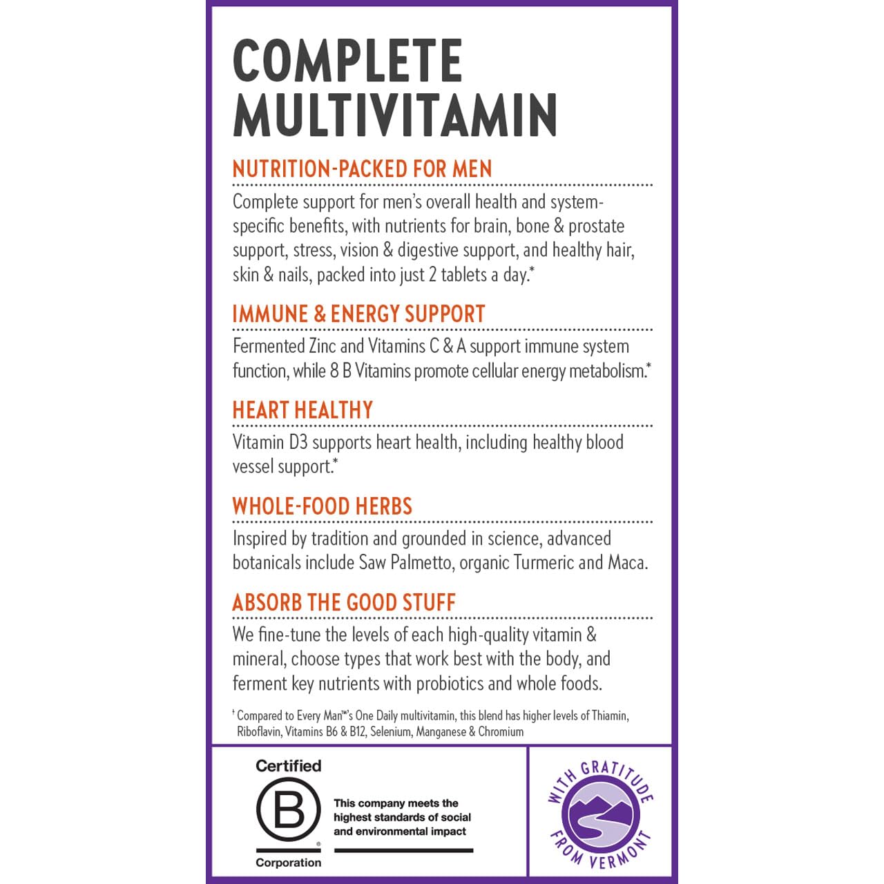 New Chapter Men's Multivitamin Advanced Formula for Stress, Brain, Immune, Heart & Energy Support, Higher Levels of Whole New Chapter buy supplements canada