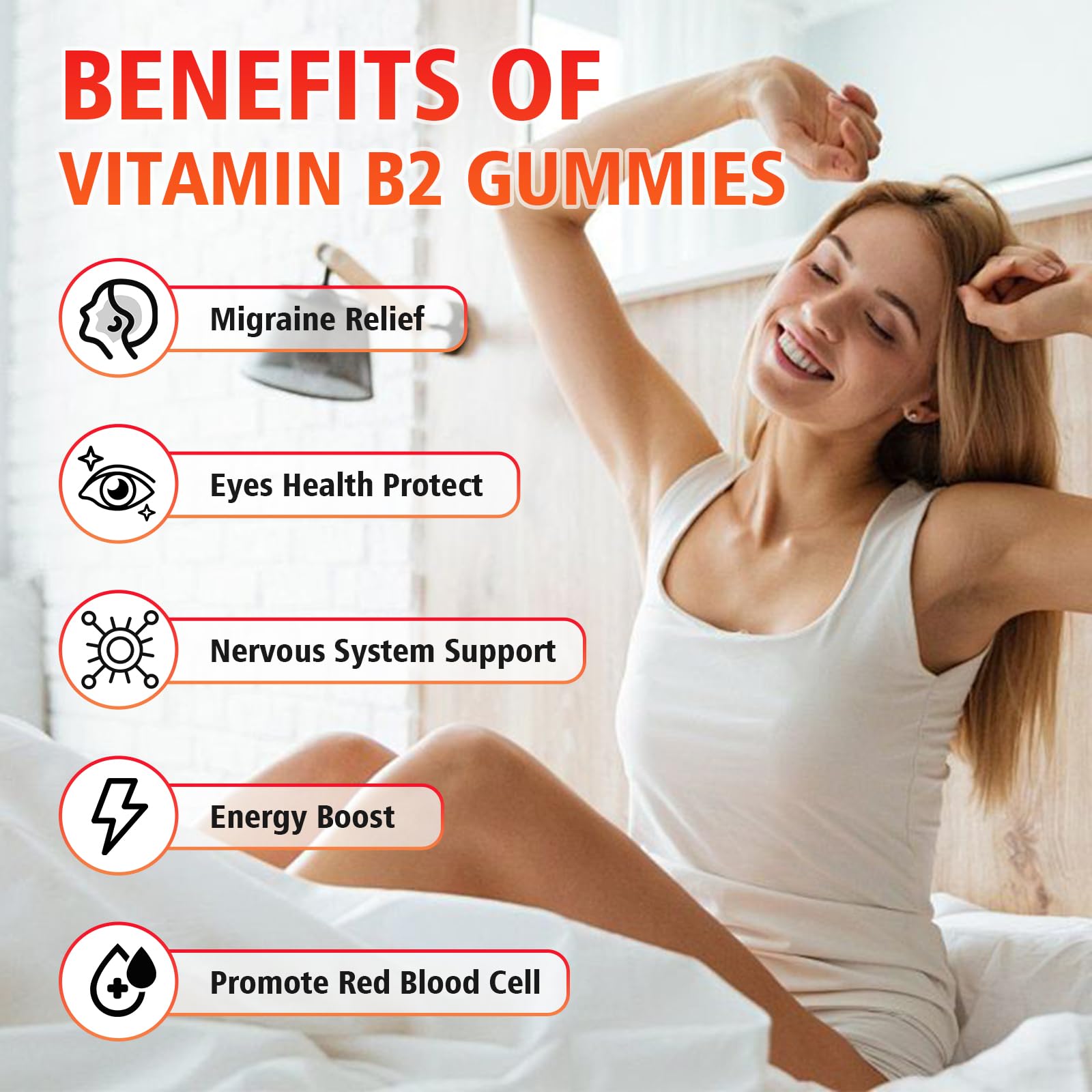 GrnLife 2 Pack Vitamin B2 Gummies, Riboflavin 400mg with Magnesium for Kids & Adults, Migraine Relief & Energy Support GrnLife buy supplements canada