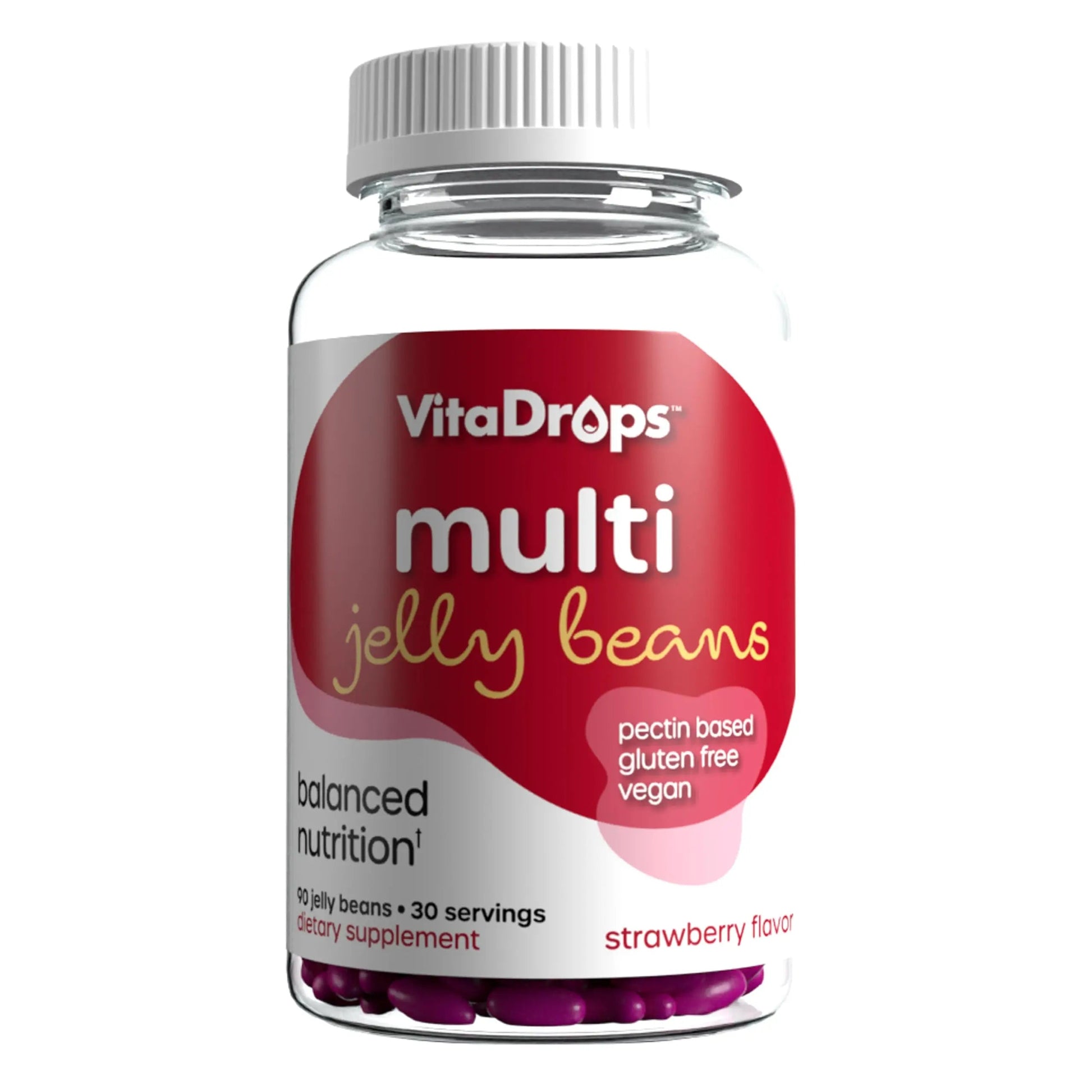 VitaDrops Multivitamin Jelly Beans, Women & Men, Source of Vitamin A C D E B-3 B-6 & Biotin, Supports Immune System, Pectin Based VitaDrops buy supplements canada