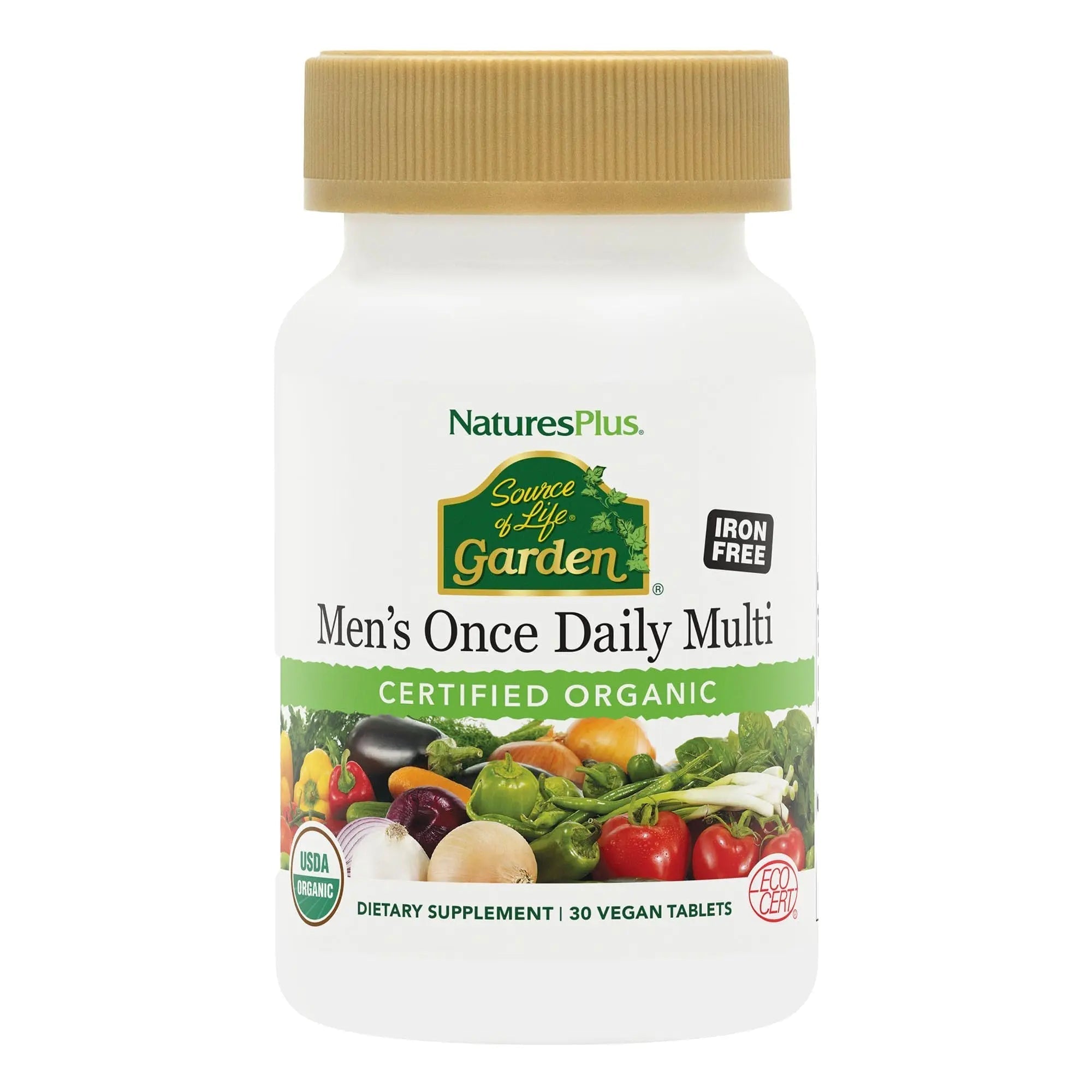 NaturesPlus Source of Life Garden Men’s Once Daily Multivitamin - 30 Tablets - Supports Energy & Stamina Nature's Plus buy supplements canada