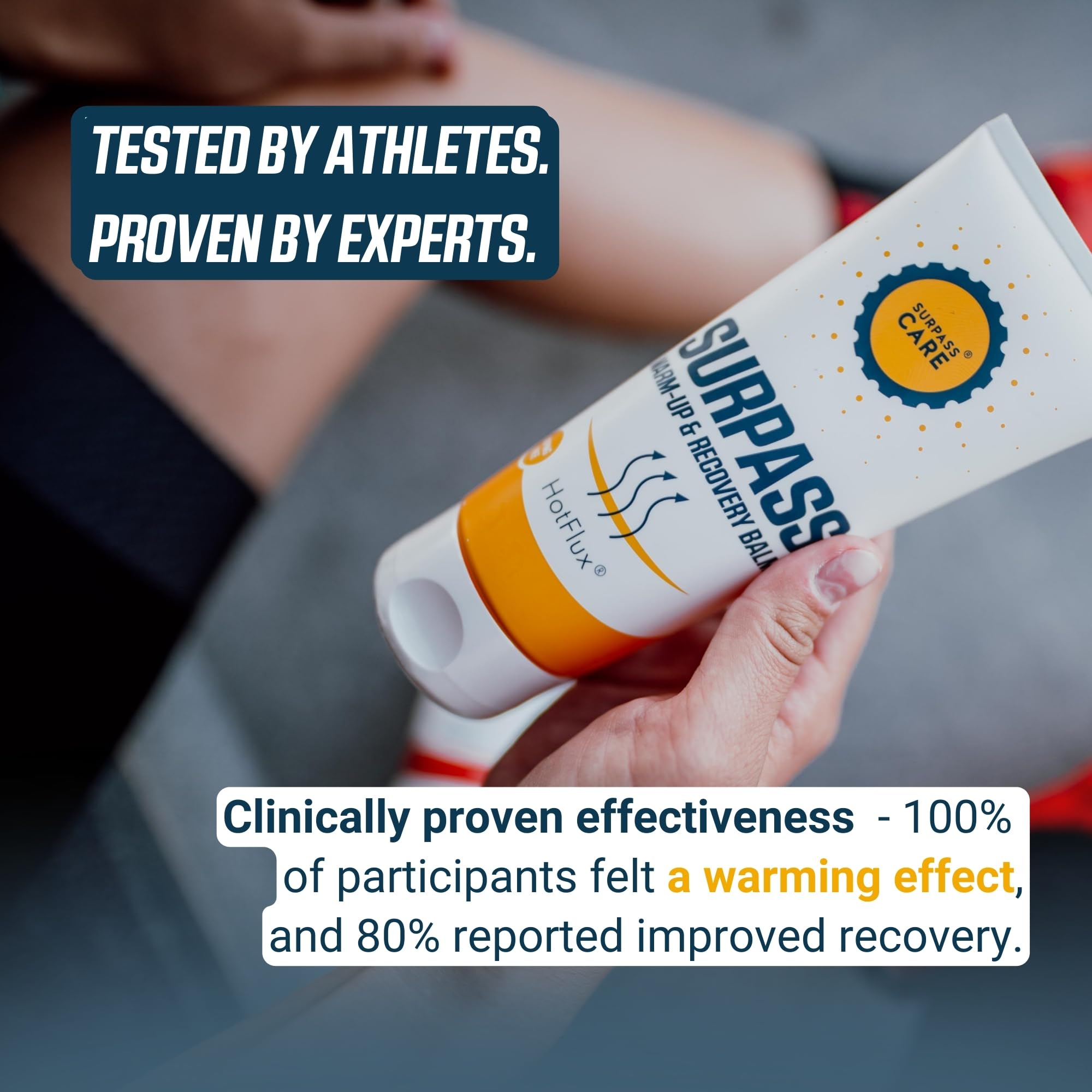 Surpass Warm up & Recovery Balm 6.76oz - HotFlux Muscle & Joints Relief Rub - Innovative Body Warming - After Sport Recovery Support - Feet, Neck & Shoulders, Lower Back, Knees - No Irritation Surpass-Care buy supplements canada