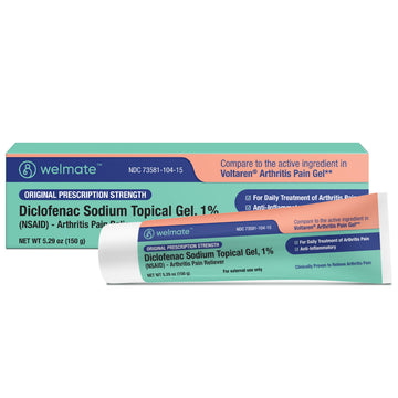 WELMATE - Diclofenac Sodium Topical Gel 1% (5.29 oz) - Arthritis Pain Reliever & Mobility Aid - Pain Relief Cream/Gel WELMATE buy supplements canada