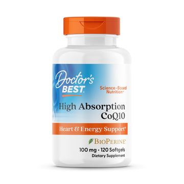 Doctor's Best High Absorption CoQ10 with BioPerine Supplement - Coenzyme Q10 Softgels for Heart Health & Antioxidant Support, Naturally Fermented CoQ10 100mg Doctor's BEST buy supplements canada
