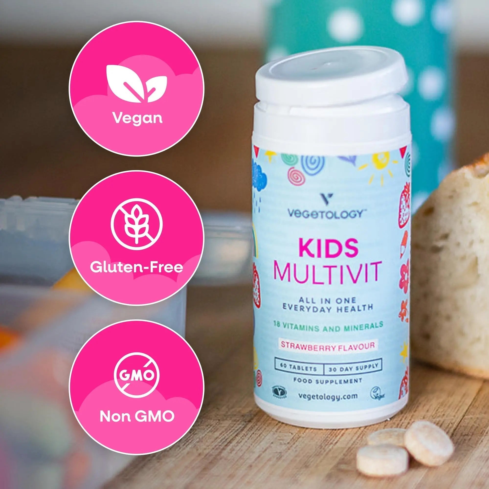 VEGETOLOGY Kids MultiVitamin Supplement, Vegan Chewable Multivitamin for Immune Support, Energy, & Growth, 18 Essential Vitamins & Minerals VEGETOLOGY buy supplements canada