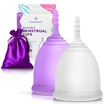 EcoBlossom Reusable Menstrual Cup Set - The Most Reliable Medical Grade Silicone Period Cups EcoBlossom buy supplements canada