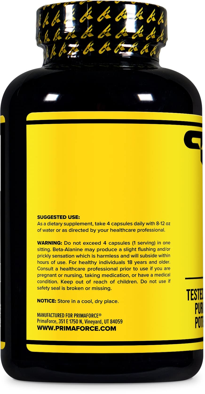 Primaforce Beta Alanine Capsules 3,400mg, 180 Capsules (45 Servings) - Potent Beta Primaforce buy supplements canada