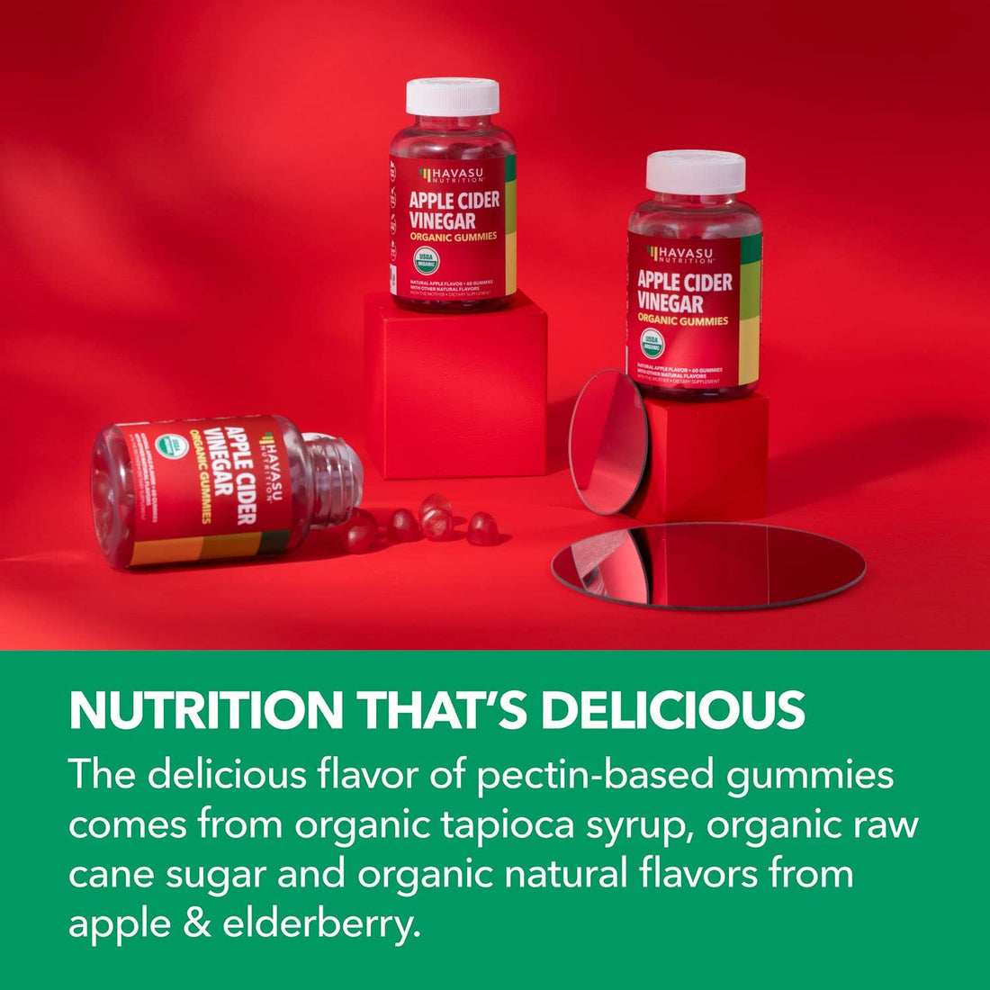 Organic Apple Cider Vinegar Gummies Detox | The Mother Enzyme | ACV Gummy HAVASU NUTRITION buy supplements canada