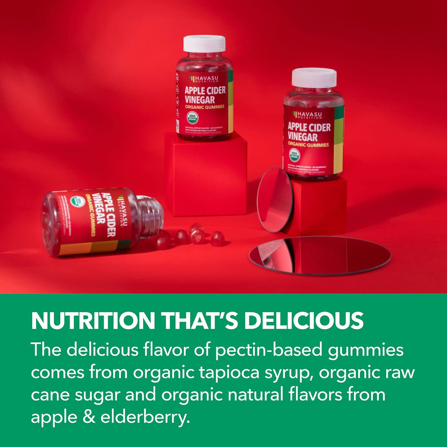 Organic Apple Cider Vinegar Gummies Detox | The Mother Enzyme | ACV Gummy HAVASU NUTRITION buy supplements canada