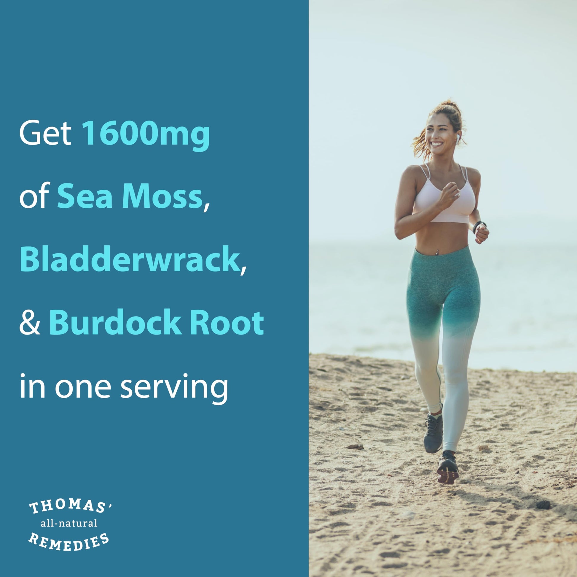 Thomas' all-natural Remedies Irish Sea Moss Capsules, Sea Moss with Bladderwrack & Burdock Root Organic for Gut Health, Digestion, Energy & Immune Support, 120 Seamoss Pills Thomas' all-natural Remedies buy supplements canada