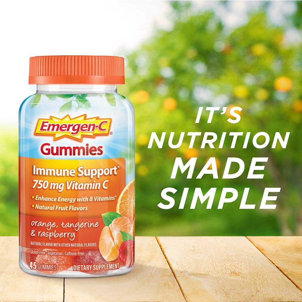 Emergen-C 750mg Vitamin C Gummies for Adults, Immunity Gummies with B Vitamins Emergen-C buy supplements canada