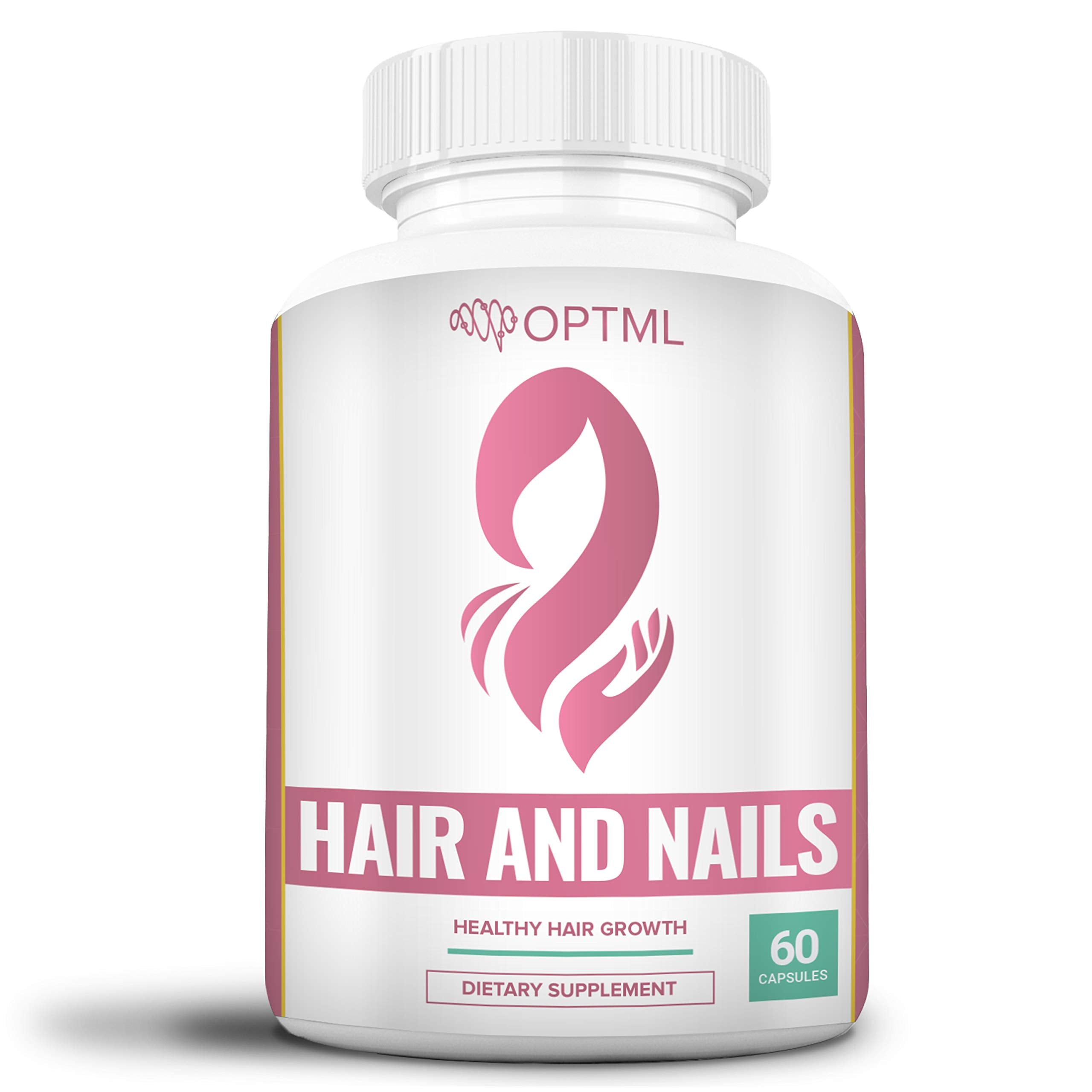 OPTML Hair and Nail Vitamins for Hair Growth and Thickness, Biotin-Infused Hair Pills, Hair Vitamins for Faster Hair Growth and Healthy Nails, for Women and Men, 60 Capsules OPTML buy supplements canada