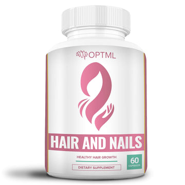 OPTML Hair and Nail Vitamins for Hair Growth and Thickness, Biotin-Infused Hair Pills, Hair Vitamins for Faster Hair Growth and Healthy Nails, for Women and Men, 60 Capsules OPTML buy supplements canada